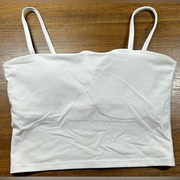 Paragon Fitwear Tops - Paragon Fitness Size S White Built in Bra Crop Top Tank Top